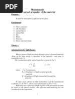Exp5Absorption Light in The Medium