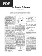 The Anode Follower by Charles P. Boegli