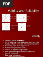 Validity and Reliability