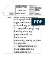 W-2 D-1 DLP Ang Pagmamahal Sa Diyos Ay Pagmamahal Sa Kapwa