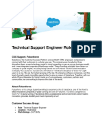 Salesforce JD - Technical Support Engineer Role