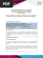 Guia de Actividades y Rúbrica de Evaluación Fase 2 Indagando El Estado Del Arte de La Problemática Educativa-Pedagógica