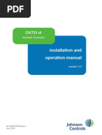 Installation and Operation Manual: Network Controller