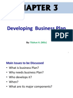 Developing Business Plan: Tilahun H. (MSC)