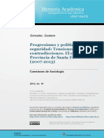 Gonzalez - Progresismo y Politicas de Seguridad (Santa Fe)