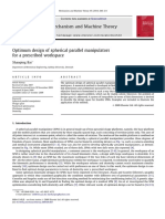 Bai - 2010 - Optimum Design of Spherical Parallel Manipulators