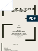 ESTRUCTURA Proyecto de Intervención