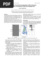 Application of GPR in Detection Groundwater