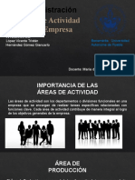 Áreas de Actividad en La Empresa