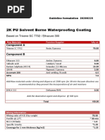 2K PU SB Waterproofing Formulation LC