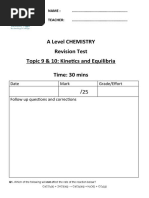 AS Level Topic 9-10 Test