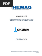 Curso Centro de Maquinado Okuma