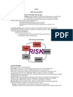 Unit-V Risk Management Reactive vs. Proactive Risk Strategies