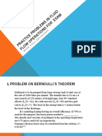 Practice Problems in Fluid Mechanics For GATE