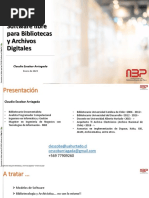 Software Libre para Bibliotecas y Archivos Digitales