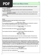 5.4 Elementary Reactions Student