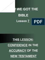 How We Got The Bible Power Point Lesson 7-8