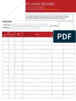 1) Student Leave Record