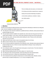 Motor Specification - Matsuda