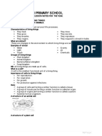 P - 6 Integrated Science Lesson Notes