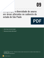 Composição e Diversidade de Anuros em Áreas Alteradas No Sudoeste Do Estado de São Paulo