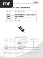 FSW 2x2a Micro Optical Switch Data Sheet 510901