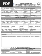 Incident Record Form