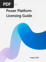 Power Platform Licensing Guide - Aug 2023