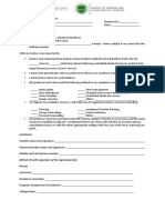 HAU - Academic Counseling Form