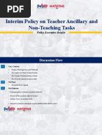 POLICY BRIEFER Interim Policy On Ancillary and Non Teaching Tasks