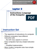 Chapter 2 Instructions Language of The Computer