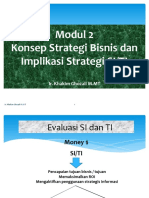 Perencanaan Strategi SI - Modul 2 - Konsep Strategi Bisnis Dan Implikasi Strategi SI TI