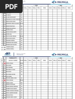 Planillas Control - Numero 1