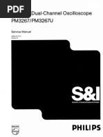 Philips Pm3267-U 2x2mv, 100mhz Oscilloscope 1982 SM