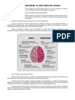Lógica X Criatividade Os Dois Lados Do Cérebro