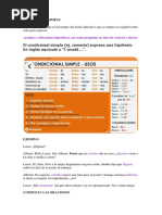 Condicional Simple and Preterito Perfecto Compuesto