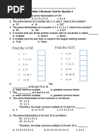 Quarter 4 Review Test