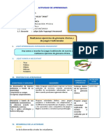 10 Sesión de Aprendizaje ED 21 de Octubre