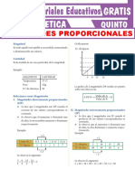 Magnitudes Proporcionales para Quinto Grado de Secundaria