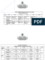 San Juan Es School Based Feeding Program Hot Meals Cycle Menu