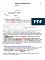 8.1 - Production and Diagnostic Use of Ultrasound