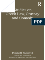 Douglas M. MacDowell - Konstantinos Kapparis - Dimos Spatharas - Studies On Greek Law, Oratory and Comedy-Routledge (2017)