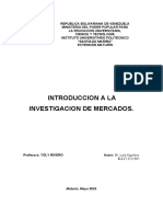 Introduccion A La Investigacion de Mercados.