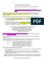 Sobre La Dinámica de La Transferencia