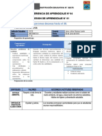 Sesiones de Aprendizaje Del 05 de Junio Al 9 de Junio