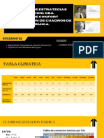 Diagramas de Estrategias de Olgyay, Givoni, Cba, Triángulos DE CONFORT Yelaboración de Cuadros de Sensacióntérmica