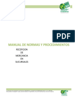 MP-OP-SUC-0002 Recepción de Mercancía en Sucursales