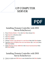 Set-Up Computer Server