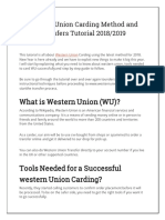 Western Union Carding Method and Transfers Tutorial 2019