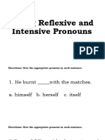 Using Reflexive and Intensive Pronouns